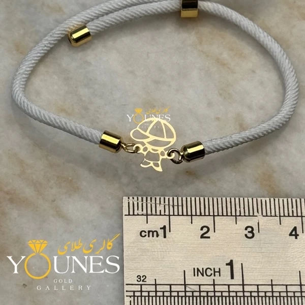 دستبند پسر بچه طلا لیزری